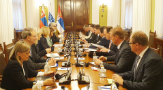 4 June 2019 National Assembly Speaker Maja Gojkovic in meeting with Czech Minister of Foreign and European Affairs and OSCE Chairperson-in-Office Miroslav Lajcak